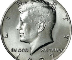 Монета Кеннеді Півдолара, ½ долара 1977, США, США