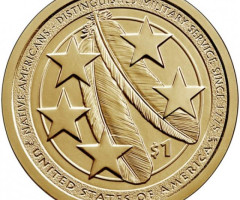 Монета Американські індіанці в армії США, 1 долар 2021, США, Корінний американець