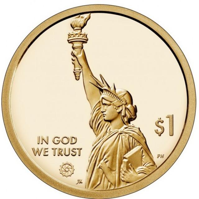 Монета Ральф Бер, батько відеоігор, 1 долар 2021, США, Американські інновації