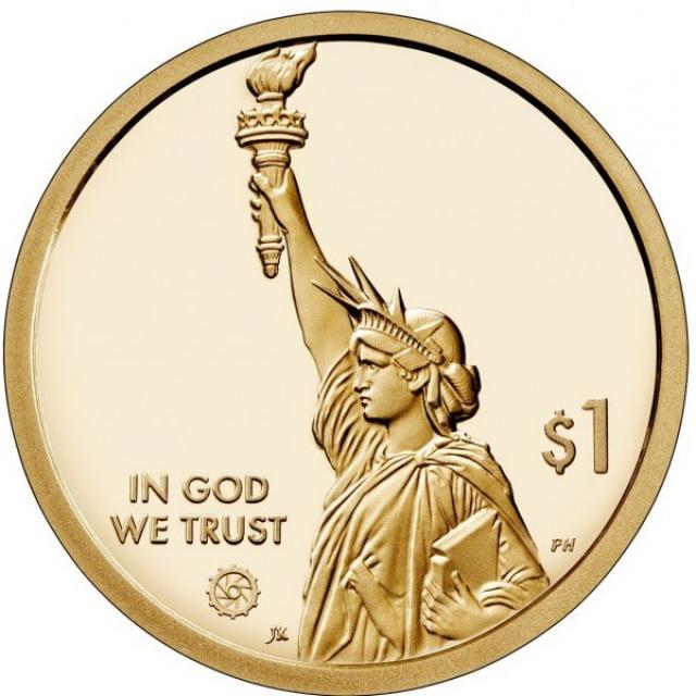Монета Міст-тунель Чесапікської затоки, 1 долар 2021, США, Американські інновації