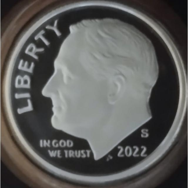 Монета Roosevelt Dime, 1 дайм 2022, США, США