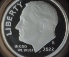 Монета Roosevelt Dime, 1 дайм 2022, США, США