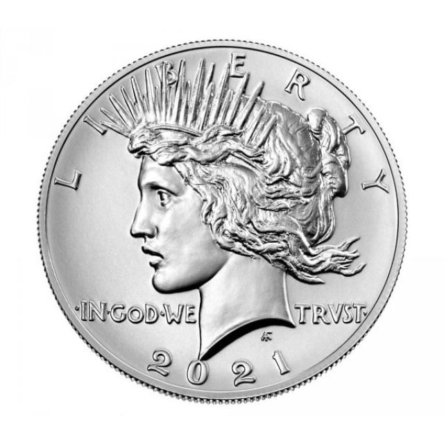 Монета Peace Dollar, 1 долар 2021, США, США