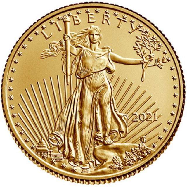 Монета Американський золотий орел, 5 доларів 2021, США, США