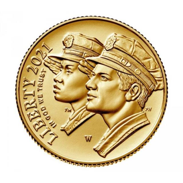 Монета Національний меморіал і музей правоохоронних органів, 5 доларів 2021, США, США