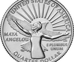 Монета Майя Анджелу, ¼ долара 2022, США, Американські жінки