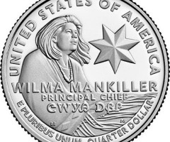 Монета Вілма Менкіллер, ¼ долара 2022, США, Американські жінки