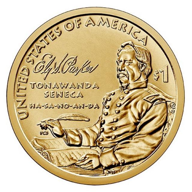 Монета Елі Семюель Паркер, 1 долар 2022, США, Корінний американець