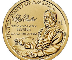Монета Елі Семюель Паркер, 1 долар 2022, США, Корінний американець
