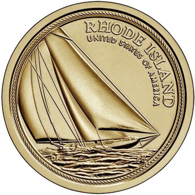 Монета Натанаель Геррешофф, Reliance Yacht, 1 долар 2022, США, Американські інновації