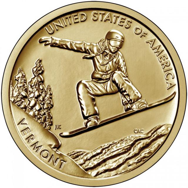 Монета Катання на сноуборді, 1 долар 2022, США, Американські інновації