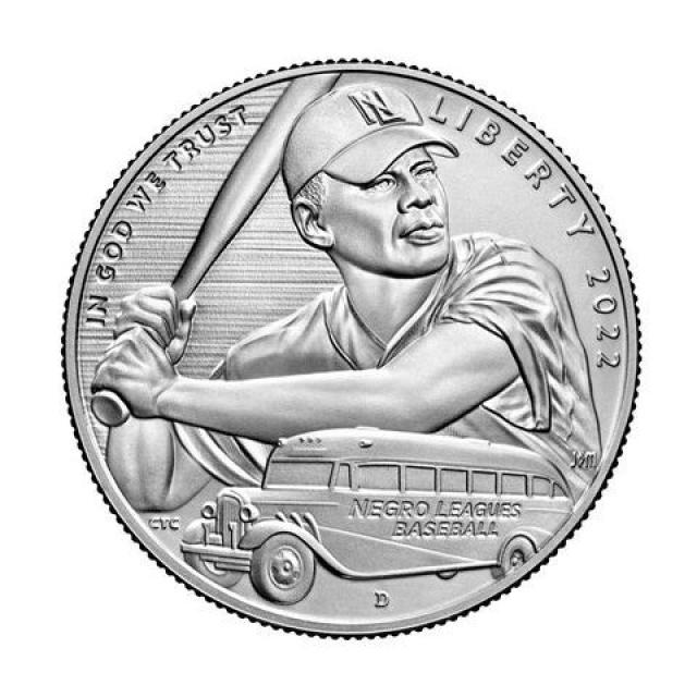 Монета Негритянська ліга Бейсбол, ½ долара 2022, США, США