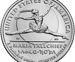 Монета Марія Толчіф, ¼ долара 2023, США, Американські жінки