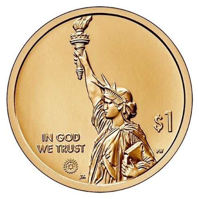 Монета Перша трансплантація легенів людини, 1 долар 2023, США, Американські інновації