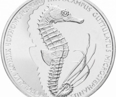 Монета Морський коник, 2 гривні 2003, Україна, Флора і фауна