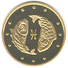 Монета Риби, 2 гривні 2007, Україна, Знаки зодіаку
