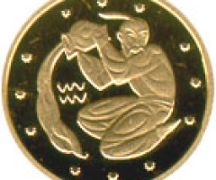 Монета Водолій, 2 гривні 2007, Україна, Знаки зодіаку