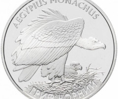 Монета Гриф чорний, 2 гривні 2008, Україна, Флора і фауна