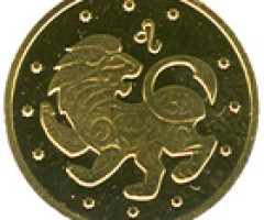Монета Лев, 2 гривні 2008, Україна, Знаки зодіаку