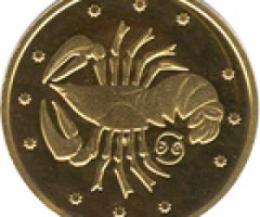 Монета Рак, 2 гривні 2008, Україна, Знаки зодіаку