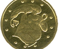Монета Діва, 2 гривні 2008, Україна, Знаки зодіаку