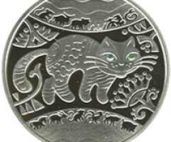 Монета Рік Кота (Кролика, Зайця), 5 гривень 2011, Україна, Східний календар