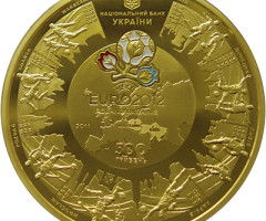Монета ЄВРО 2012, 500 гривень 2011, Україна, Спорт