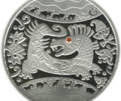 Монета Рік Дракона, 5 гривень 2011, Україна, Східний календар