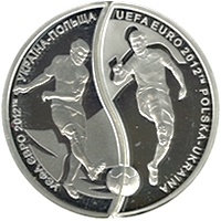 Монета ЄВРО 2012, 10 гривень 2012, Україна, Спорт