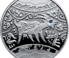 Монета Рік Кози, 5 гривень 2014, Україна, Східний календар