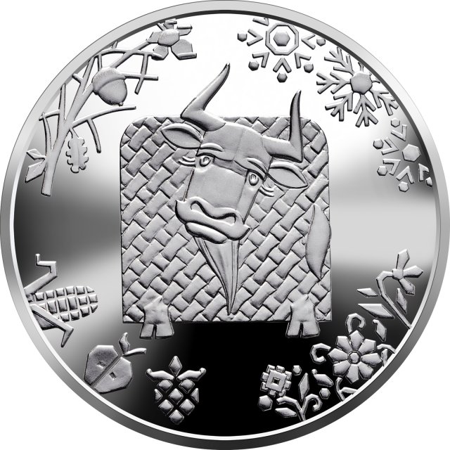 Монета Рік Бика, 5 гривень 2020, Україна, Східний календар