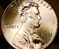 Монета Lincoln Cent, 1 цент 2023, США, США
