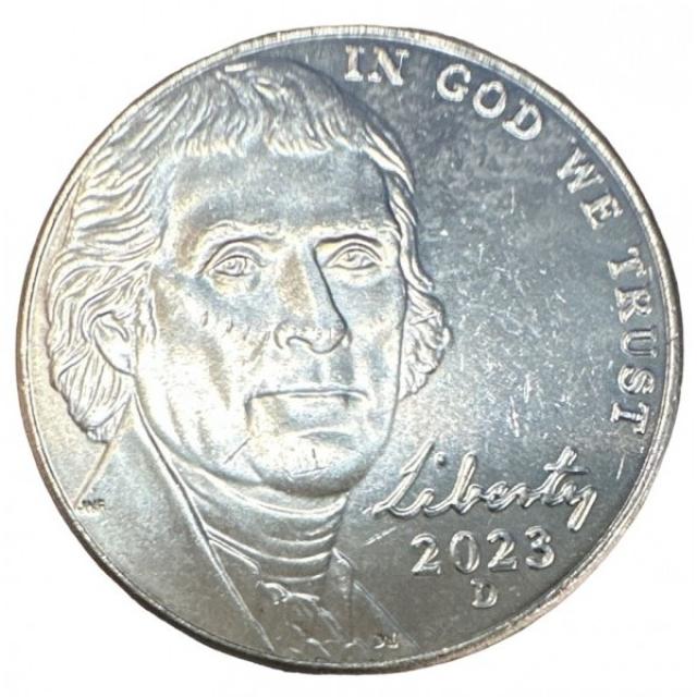 Монета Jefferson Nickel, 5 центів 2023, США, США