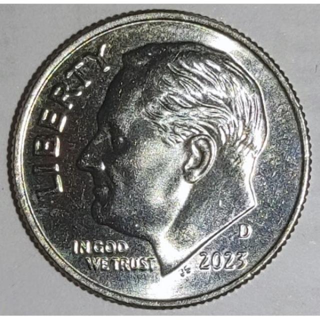 Монета Roosevelt Dime, 1 дайм 2023, США, США