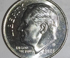 Монета Roosevelt Dime, 1 дайм 2023, США, США