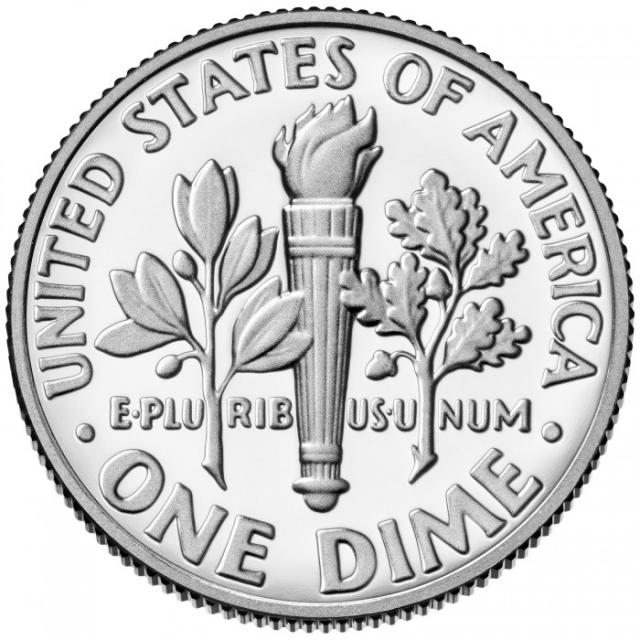 Монета Roosevelt Dime, 1 дайм 2023, США, США