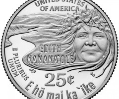 Монета Едіт Канакаоле, ¼ долара 2023, США, Американські жінки