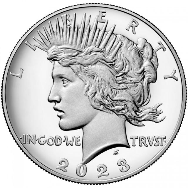 Монета Peace Dollar, 1 долар 2023, США, США