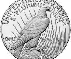 Монета Peace Dollar, 1 долар 2023, США, США