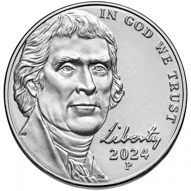 Монета Jefferson Nickel, 5 центів 2024, США, США