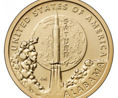 Монета Сатурн V, 1 долар 2024, США, Американські інновації