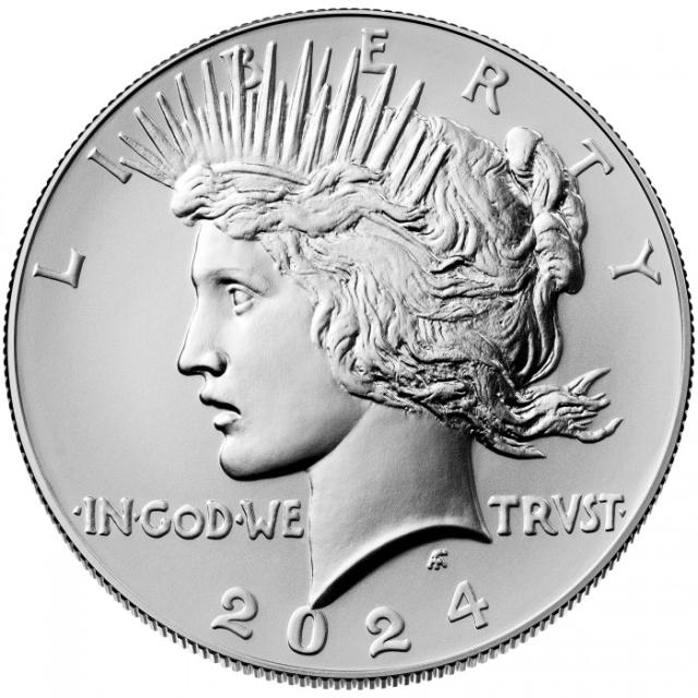 Монета Peace Dollar, 1 долар 2024, США, США