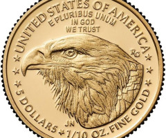 Монета Американський золотий орел, 5 доларів 2024, США, США