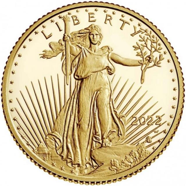 Монета Американський золотий орел, 5 доларів 2022, США, США
