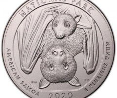 Монета Національний парк Американського Самоа, ¼ долара 2020, США, Прекрасна Америка Квотери