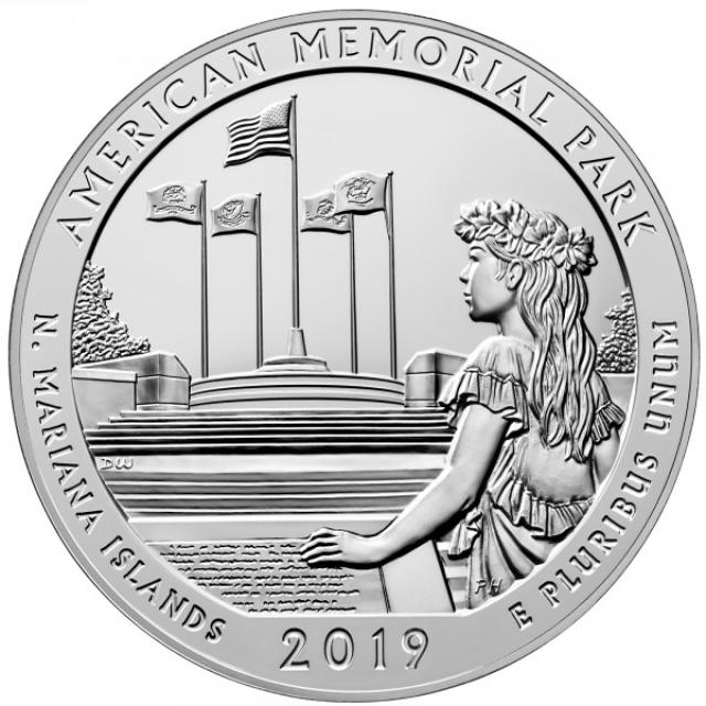 Монета Американський Меморіальний Парк, ¼ долара 2019, США, Прекрасна Америка Квотери