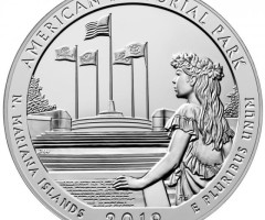 Монета Американський Меморіальний Парк, ¼ долара 2019, США, Прекрасна Америка Квотери