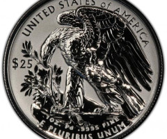 Монета Американський паладієвий орел, 25 доларів 2019, США, США