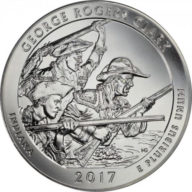 Монета Національний історичний парк імені Дж. Р. Кларка, ¼ долара 2017, США, Прекрасна Америка Квотери
