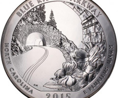 Монета Дорога Блу Рідж, ¼ долара 2015, США, Прекрасна Америка Квотери